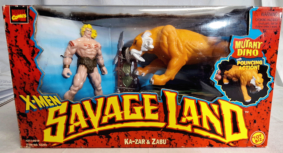 ToyBiz 1997 Marvel X-Men Savage Land Ka-Zar Zabu